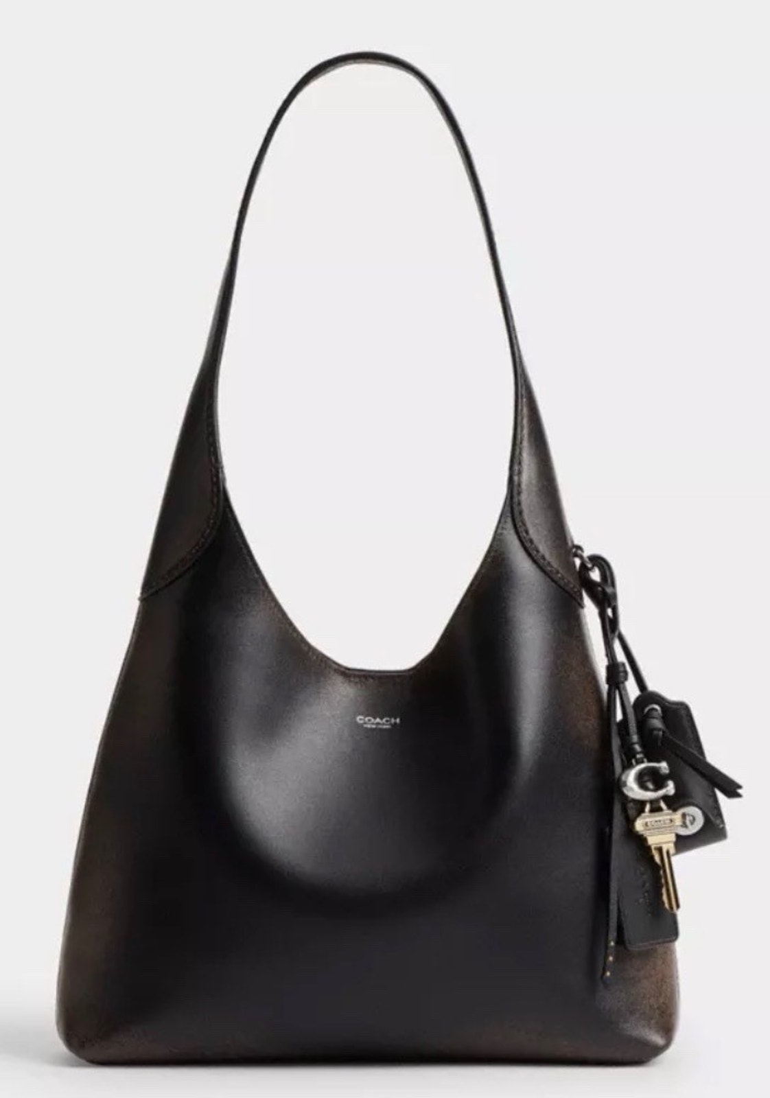 B17-007 Coach Brooklyn 28 Medium Loved Leather Cu068 Shoulder Bag